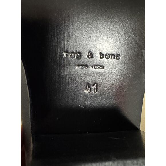 Rag & Bone Boots Womens Size EU 40/41 Black Leather Harness Western Ankle Italy - Picture 8 of 10